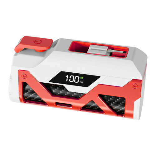 Portable Type C External Battery Case Compatible for 21700-red