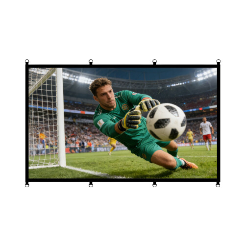 16:9 D Rings Projection Screen Premium Polyester-100 inch