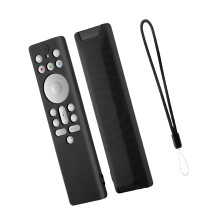 Protecteur antidérapant en Silicone pour télécommande,-Noir