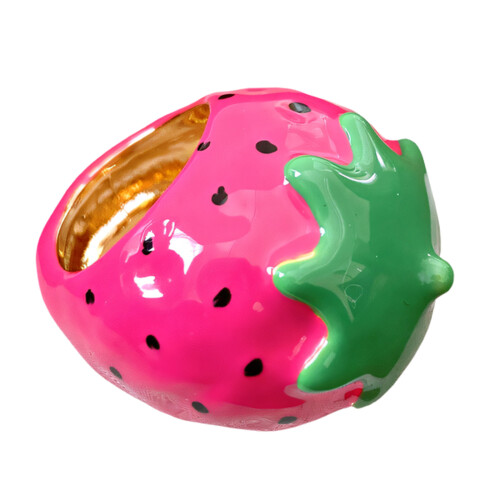 Handgefertigter Obstring, leichter und bequemer-rosa Erdbeere