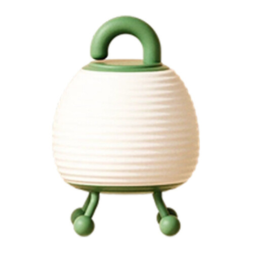 Tragbare kleine Schreibtischlampe mit Griff, 3-Grün