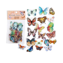 320 Stück ästhetische Butteraufkleber für-Bunter Schmetterling