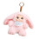Weicher Plüsch-Schlüsselanhänger mit sitzender Puppe und-Rosa 1