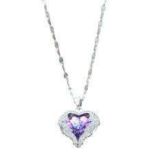 Modern Titanium Steel Necklace Handmade Collarbone Chain-3