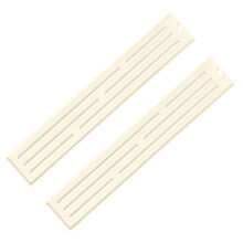 Set mit 2 schmalen, biegsamen Sanitärmatten, die sich-Beige