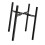 Strong X Shape Iron Garden Stand Variable Width Ideal For Home 1