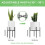 Strong X Shape Iron Garden Stand Variable Width Ideal For Home 3