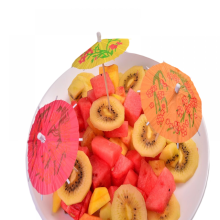 Umbrella flower label cocktail umbrella label snacks Western steak decorative fruit label small umbrella