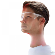 Masque de protection anti-buée, résistant aux éclaboussures, écran transparent en polycarbonate, pour hommes et femmes, idéal pour les sports de