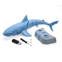Tubarão de controle remoto, robô elétrico biônico, peixe que balança, brinquedo aquático infantil de verão