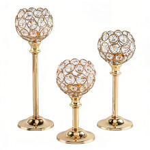 Theelichtkaarsenhouders Kristallen votiefkaarsenhouders-goud