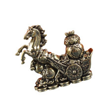 Metalen paardenstandbeelden Paardenbeeldjes Sculpturen-D