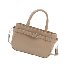 Trendy kleine vierkante crossbodytas Zachte PU-leren-Khaki