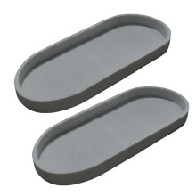 Decoratieve siliconen badkamerorganisatoren Antislip-Grijs