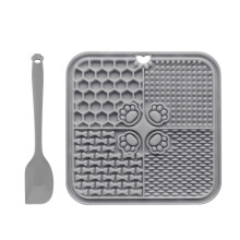 Sicheres Futter für Haustiere mit-Graue Matte mit grauem S