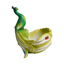 Keramik-Pfau-Fleischpflanzen-Blumentopf für zu Hause, grüne-Grün
