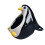 Fleischiger Blumentopf aus Keramik, Tierform,-Pinguin liegt 1