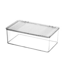 Conteneur de stockage empilable portable avec couvercle pour-M