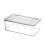 Hingeds Lid Kitchen Storage Box Clear Sturdy Plastic Space-M 1