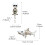 Pack de 2 statues de requin de pêche squelette, ornements 3
