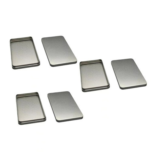 Rostfreie Metall-Münzhalter-Organizer mit-Silber 3PCS
