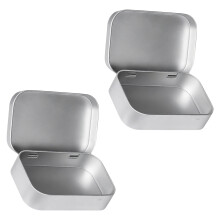 Rustproof Iron Storage Container With Easy- silver