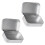 Rustproof Iron Storage Container With Easy-  silver 1