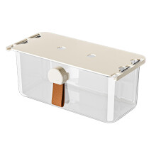 Ergonomic Handle Under Desk Bathroom Storage Box for-L