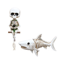 Shark Skeleton Fishing Sculptures Wall Hanging Decors Halloween