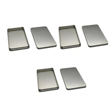 Modern Metal Storage Box For Collections Jewelry-Silver 3PCS
