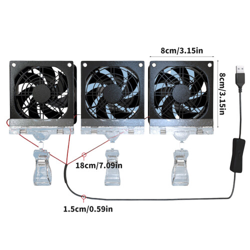 Fish Tanks Cooling Fan FishTank Temperature Control Fan 2