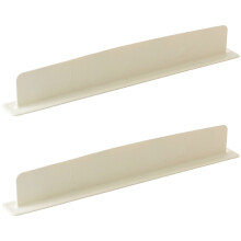 Pack of 2 Deformable Silicone Splash Guards- off white