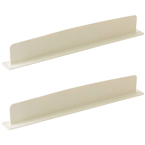 Pack of 2 Deformable Silicone Splash Guards-   off white