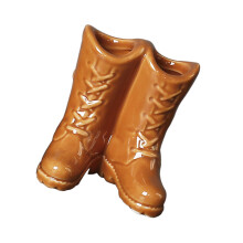 Modern Ceramic Toothbrush Holders With AntiSlip Base-brown