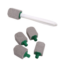 Safe Pumice Toilet Brush Long Handle Comfortable Hold-White