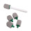 Safe Pumice Toilet Brush Long Handle Comfortable Hold-White 1