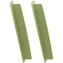 2Pieces Silicone Spill Protector Splash Guards for Sink-Green
