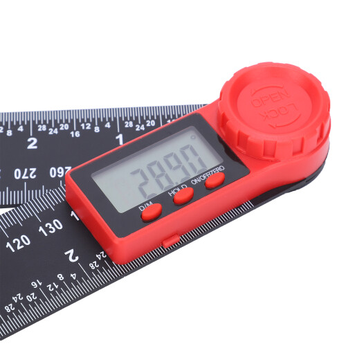 Digital Angle Ruler 0-360 Protractor 2000mA Black 2
