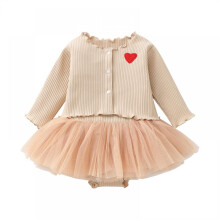 Baby clothes baby long sleeve cardigan fart dress children's clothing skirt two-piece multi-color spring summer autumn