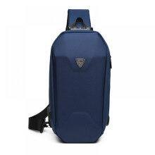 Men's hard shell chest bag, outdoor cycling men's one-piece bag, sports waterproof men's one-piece bag