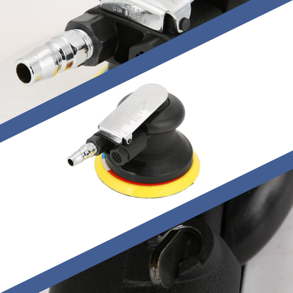 5" Air Palm Orbital Sander, Pneumatic 10000Rpm 8441393796200
