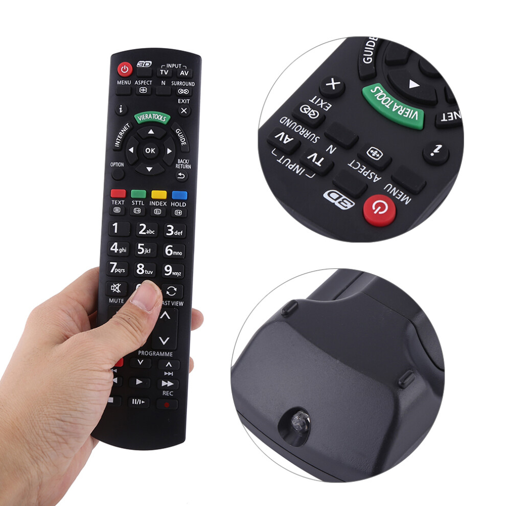 N2qayb000350 Tv Remote 21.4X5x2.5 Cm 2Xaa Black 5091393796316