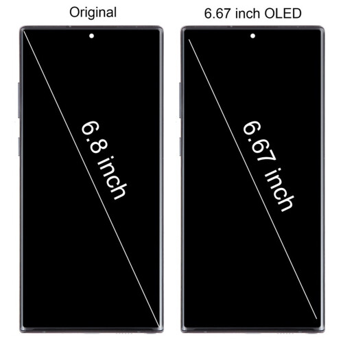 Pour Samsung pour Galaxy Note10 + écran LCD OLED de 6,67 pouces avec cadre 1