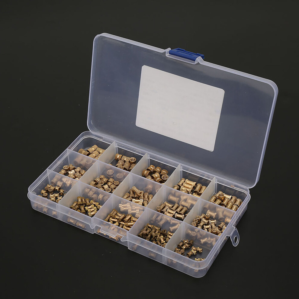 330Pcs Brass Insert Nuts Kit M2-M5 Knurled 9301393796398