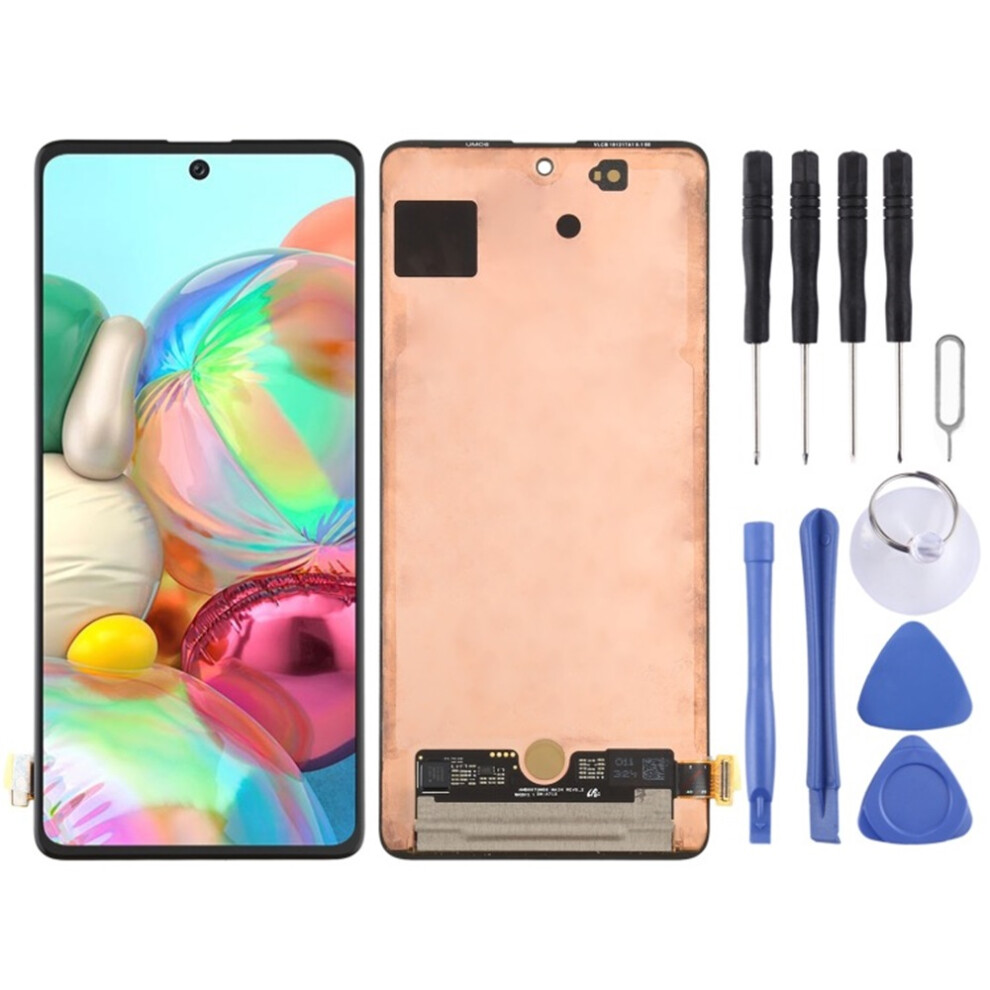 (Black) Super Amoled Lcd Screen For Galaxy A71 4G With Digitizer Full Assembly (Black) Black 6963311544592