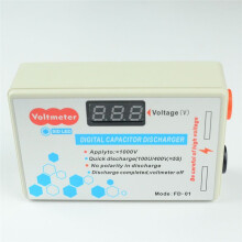 Capacitor de Bateria de 1000 V, Descarga Rápida, Ferramenta de Descarga de Alta Tensão, Reparo Eletrônico, Descarregador de Capacitor Digital