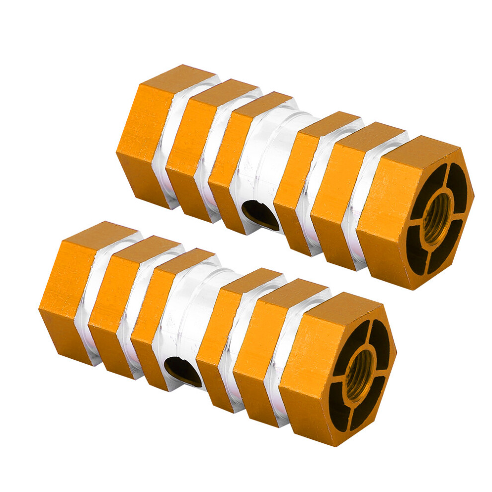 Bike Bmx Pegs Aluminum Alloy Rear Axle Peg For Custom Bicycle Builds Gold 4991393797454