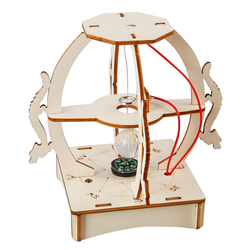 Interaktives Physik-Experiment, Holz-Erdbeben-Alarm-Baukasten,