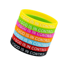 7pcs Soft Rubber Bracelets Featuring Inspirational Text And
