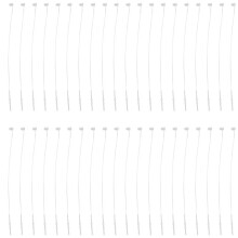500 Pieces White Snap Lock Pins Loop Price Tag Fastener 5" 130mm